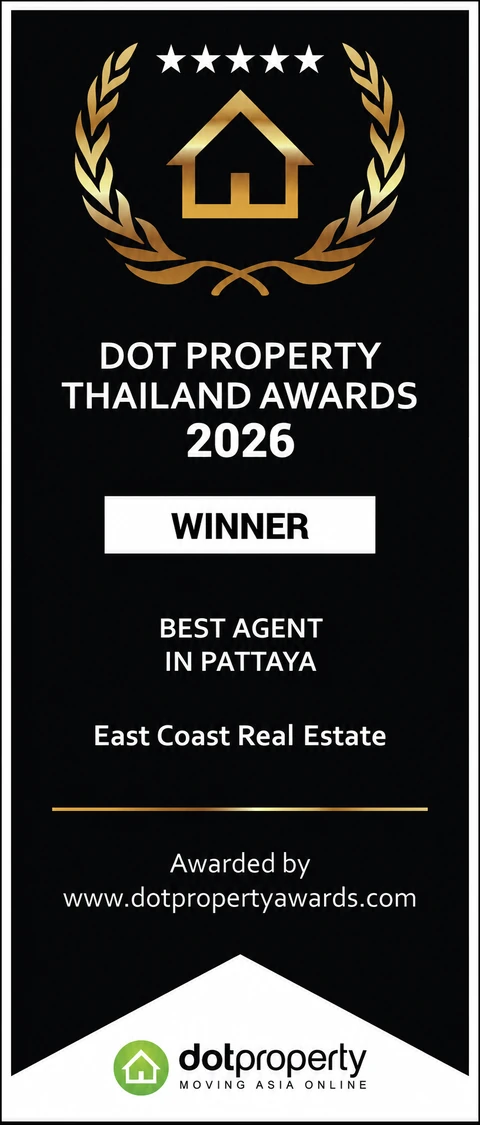 Winner, The Best Agent in Pattaya: Thailand Real Estate Agent Awards 2026 by Dot Property